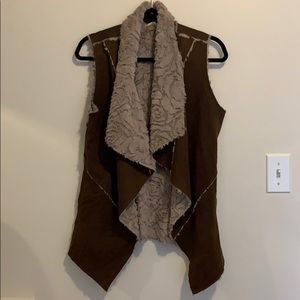 Altar’d State faux fur and faux leather vest